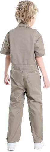 Vista 4 de TOPTIE Mono de niño de mecánico de Halloween para niños mono de manga corta
