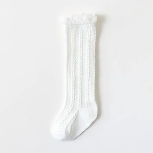 Vista 4 de Toptim Calcetines altos de punto trenzado para bebés y niñas