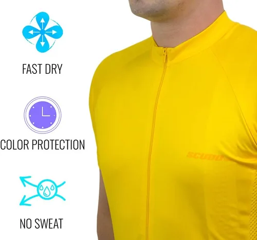Vista 4 de Philippines Emblem - Camiseta de ciclismo de manga corta con cremallera completa para hombre
