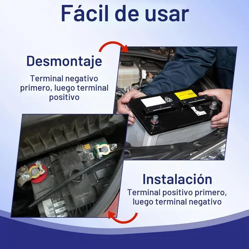 Vista 6 de BFXM Conectores de terminal de batería 1 par, terminales de poste de batería de latón, adaptador de terminal de batería con almohadilla
