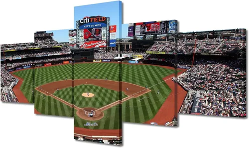 Vista 97 de Arte para pared, lienzo para estadio deportivo, arte para pared, diseño de campo de Wrigley en Chicago, pinturas de Chicago, impresiones sobre