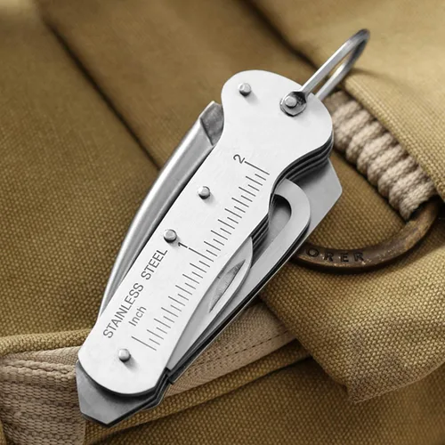 Vista 5 de Cuchillo de Supervivencia para Marinero Tamaño Bolsillo EDC Multiherramienta Swiss Army Skipper Herramienta de Emergencia para Rigging