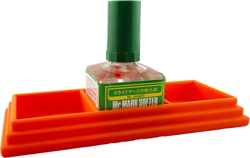 Vista 3 de Jeff Did It! - Soporte cuadrado de cemento con pegamento para botellas con capacidad para 3 botellas, compatible con Mr Hobby Cement Setter