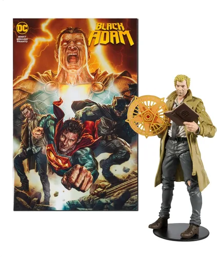 Vista 4 de McFarlane Toys - DC Direct Figura de 7 Pulgadas con Cómic - Black ADAM WV1 - Batman