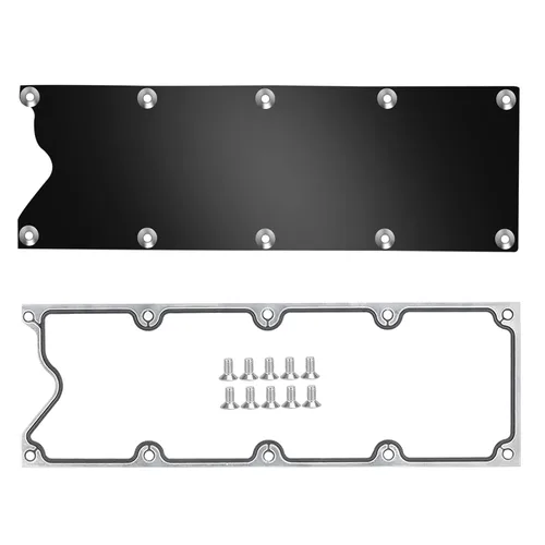 Vista 4 de LS Gen 3 Valley - Placa de cubierta con junta y sellos de perfil bajo, sensor de golpe de aluminio para LSX LS1 LM7 LR4 LQ4 LS6 L59 LQ9 LM4 L33