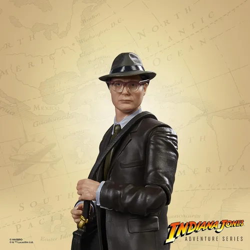 Vista 2 de Indiana Jones y La Dial del Destino Serie de Aventuras Figura de Acción Doctor Jürgen Voller, Figuras de Acción de 6 Pulgadas para Niños a Partir