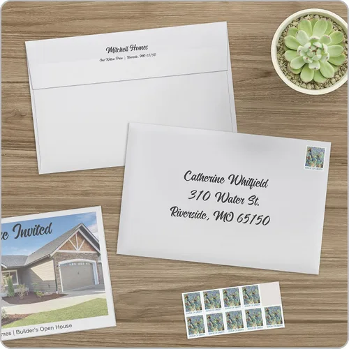 Vista 6 de Quality Park Sobres de correo A9, paquete de 100, sobres blancos autosellados para invitaciones, anuncios, fotos y tarjetas de felicitación de mitad