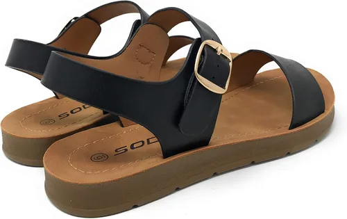 Vista 5 de Soda Sandalias planas con tiras para mujer