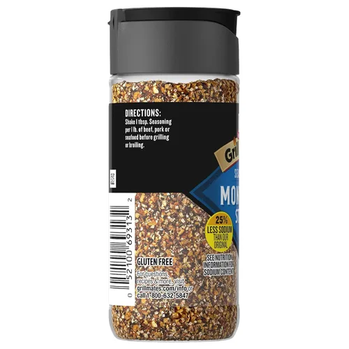 Vista 20 de McCormick Grill Mates Montreal. - Condimento para carne con un 25 % menos de sodio