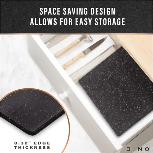 Vista 6 de BINO Tabla de cortar Tabla de cortar sin BPA Tablas de cortar para cocina duradera, gran superficie, multiusos, de doble cara, apta