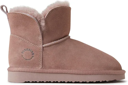 Vista 4 de Fireside by Dearfoams Botas plegables unisex de lana de oveja Bunbury para interiores y exteriores a la moda