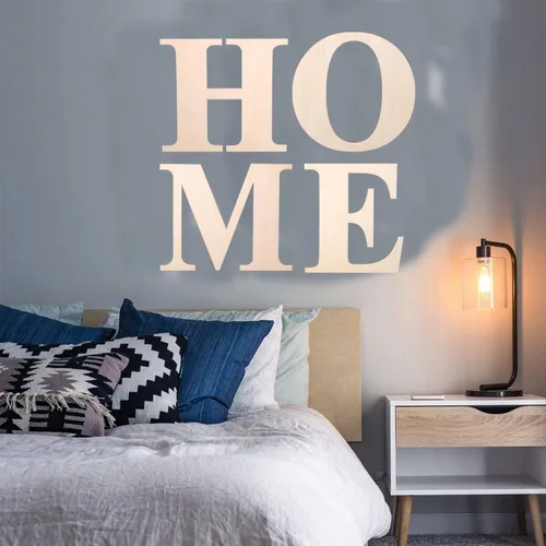 Vista 3 de Letra de madera de 12 pulgadas, letras de madera para decoración de pared, letras de madera en blanco sin terminar de 1/5 pulgadas para decoración