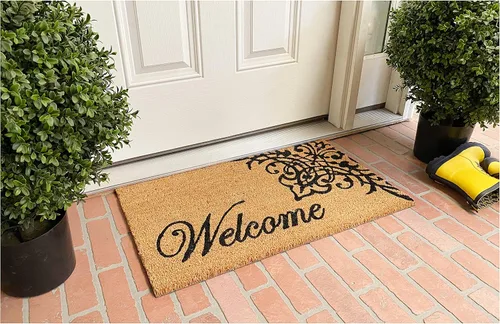Vista 5 de Calloway Mills 121352436 - Felpudo de bienvenida, 24 x 36 pulgadas, natural/negro