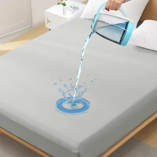 Vista 13 de Protector de colchón impermeable de tamaño individual - Funda ajustada para colchón, silenciosa, transpirable y lavable a máquina con bolsillos