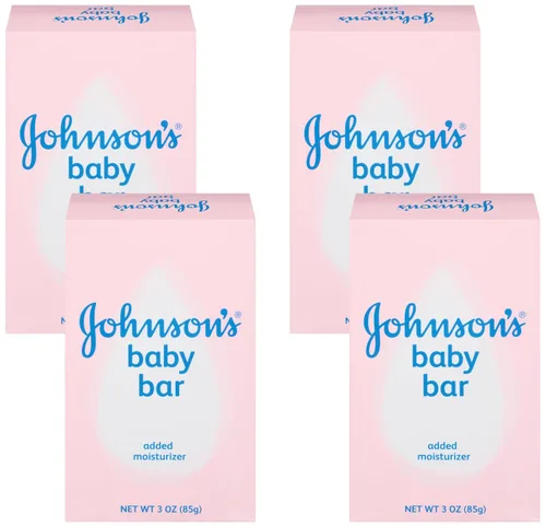 Vista 2 de Johnson's Baby Barra de jabón suave para el baño del bebé y el cuidado de la piel, hipoalergénica, 3 onzas Suave para el baño y el cuidado