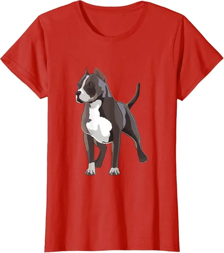 Vista 35 de American Bully Dog Holder Illustration for Dog Lovers T-Shirt Negro