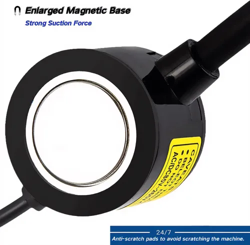 Vista 5 de Luz para máquina de coser, lámpara de trabajo LED, cuello de cisne flexible portátil con base magnética para banco de trabajo, torno, taladro