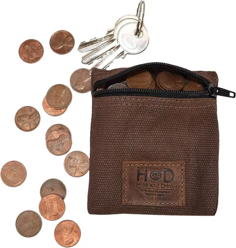 Vista 3 de Hide & Drink, Water Resistant Waxed Canvas Condom Pouch, Change Valuables Tech Pocket Purse, Classic Partner Gift, Travel & Honeymoon Essentials