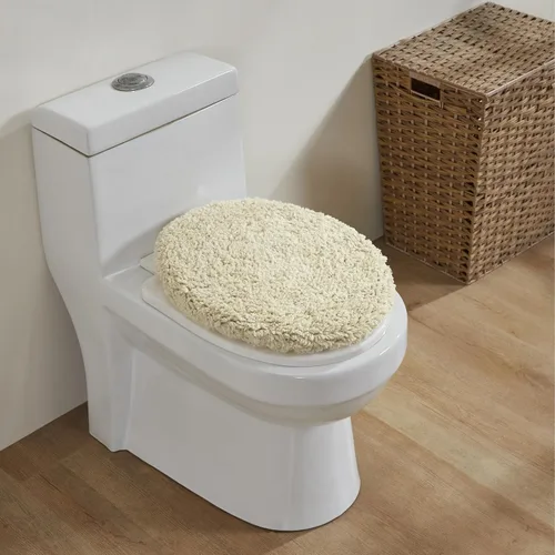 Vista 588 de Better Trends - Juego de 2 alfombras de baño 100% algodón, extra suaves, con borlas, de 17" x 24", alfombra de baño superabsorbente y reversible