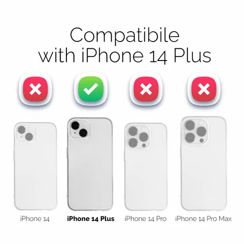 Vista 10 de ERT GROUP Funda para Apple iPhone 14 Plus, diseño original y oficial de Disney, adaptado de manera óptima a la forma del teléfono móvil