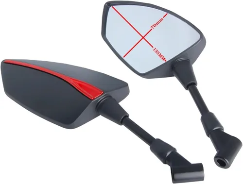 Vista 2 de Rear view Mirrors For Ya&maha XMAX300 XMAX400 For X&max For X-MAX For X&max 125 XMAX250 For X&max 300 400 Motorcycle Rearview Side Mirrors Bar End
