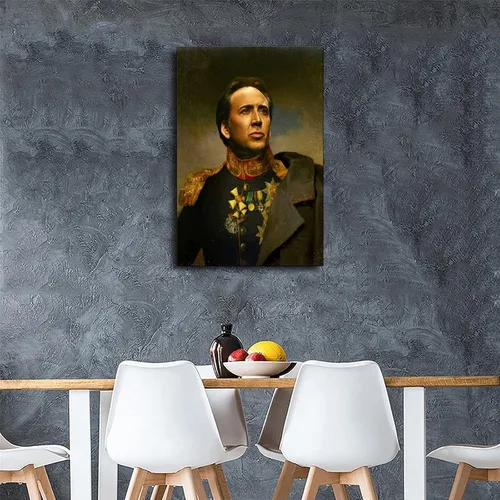 Vista 4 de MMIXIANG Nicolas - Póster de jaula decorativa, lienzo para pared, para sala de estar, dormitorio, 08 x 12 pulgadas