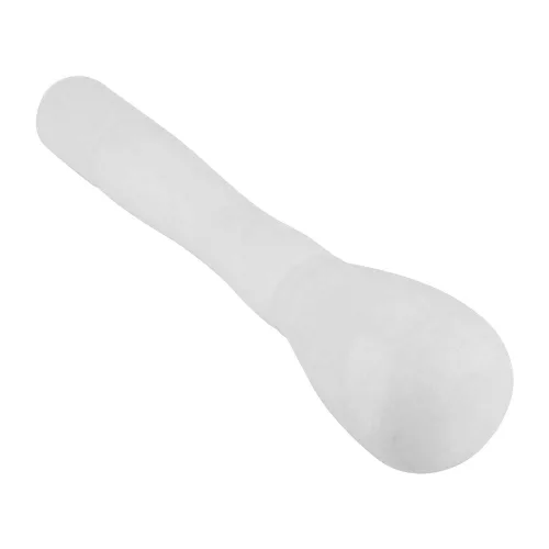 Vista 9 de PP Material Molienda Tazón, Mortero y Maja Set, Molinillo de ajo de plástico manual para el hogar, uso en la cocina (blanco)