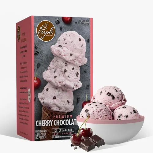 Vista 11 de Triple Scoop - Mezcla de helado prémium para hacer helados. Simple, fácil, delicioso. De mezcla gourmet a máquina en 5 minutos, hace 2 cuartos