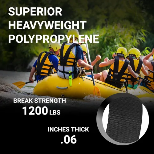 Vista 3 de Strapworks Heavyweight Polypropylene Webbing - Heavy Duty Poly Strapping for Outdoor DIY Gear Repair, 1.5 Inches