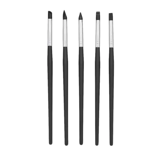 Vista 3 de 5 unids negro resina dental pincel plumas Dental Shaping Silicona diente herramienta