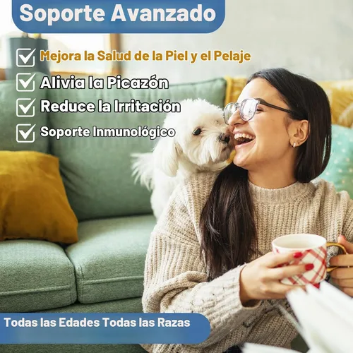 Vista 6 de Alivio natural de levadura para perros, apoya el alivio saludable de la picazón, cuidado para el malestar de las orejas del perro, alivio de picazón