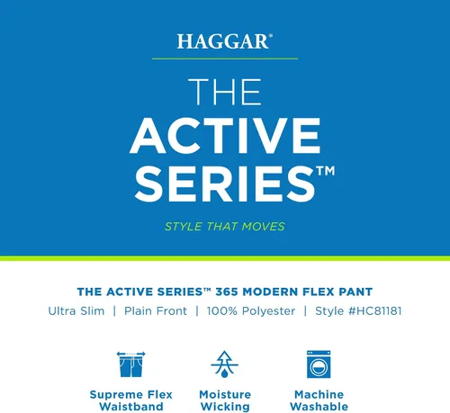 Vista 5 de HAGGAR Pantalón diario The Active Series para hombre