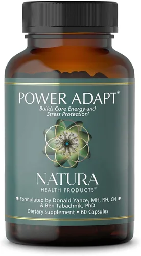 Vista 7 de Natura Health Products Suplemento Power Adapt, soporte suprarrenal y endocrino profundo, con Ashwagandha, ginseng, extracto de raíz de Rhodiola