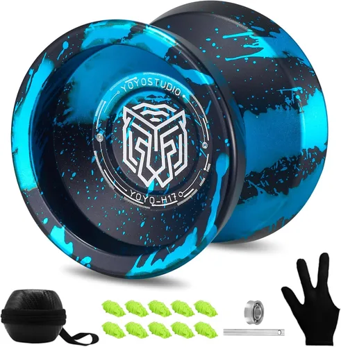 Vista 6 de YOYOSTUDIO Yoyo Profesional para Niños/Adultos, Paquete de 2 Yoyos, Yoyo Sensible V22 & P1, Yoyo de Doble Propósito para Principiante/Avanzado, 10