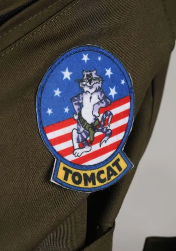 Vista 4 de Disfraz Deluxe de Traje de Vuelo Top Gun para Niños Multicolor