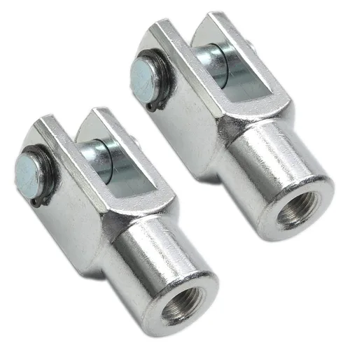 Vista 5 de Aicosineg 2 unids Cilindro Clevis Y Junta M10x0.47 in Rosca Hembra Y Conector 2.44 in Longitud Cilindro de Aire Rod Cilindro Clevis Extremo