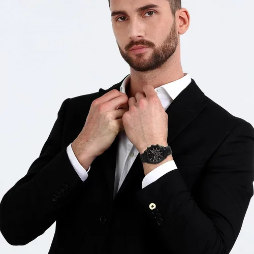 Vista 4 de Attrazione Reloj para hombre Edición Limitada, Multifunción, Reloj de Cuarzo - R8853151009, Negro