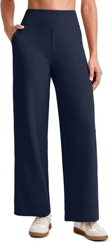 Vista 14 de G4Free EverGoing - Pantalones tobilleros de pierna ancha para mujeres Negro