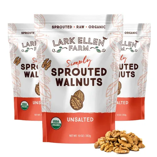 Vista 14 de Lark Ellen Farm Almendras germinadas orgánicas, sin sal – USDA orgánicas, crudas, veganas, sin gluten, sin OMG, aptas para paleo, aperitivo