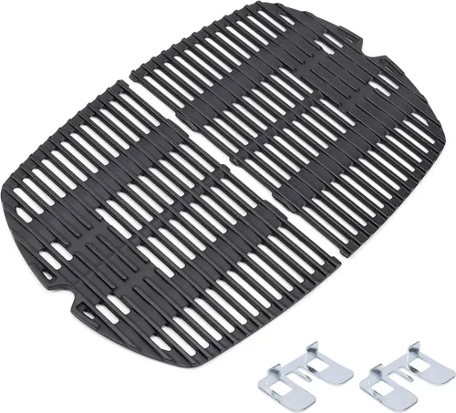 Vista 8 de 7644 Rejillas de parrilla para Weber Q100, Q1000, Q1200, Q120, Q1400, 516001, 516002, 50060001, 51010001, 51060001, piezas de parrilla de hierro