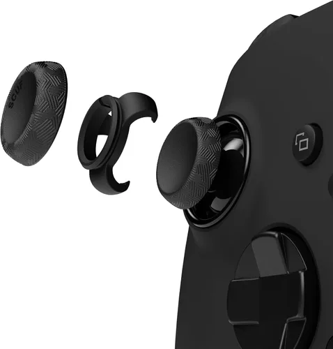 Vista 5 de SCUF Control Thumbstick Grips - 6 Pack with 2 Bases - Tactic - Joystick Thumb Grips For Xbox One and Xbox Series X & S, PS4, PS5, Nintendo Switch