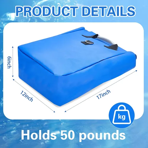 Vista 7 de Simgoing 8 bolsas de arena de vinilo para casa de rebote, accesorios para casa de rebote, bolsa de arena para soporte y anclaje, inflables, tiendas
