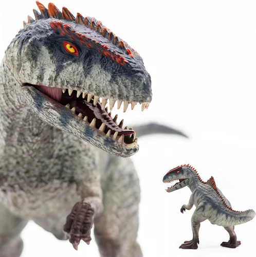 Vista 3 de Gemini&Genius Giganotosaurus Figura de juguete de dinosaurio para niños, juguete de dinosaurio Giganotosaurus, figura de acción de dinosaurio