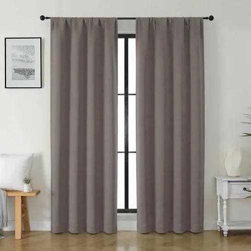 Vista 78 de Gwine Cortinas opacas para dormitorio, 54 pulgadas de largo, paneles de cortina de ventana con aislamiento térmico y reducción de ruido, cortinas