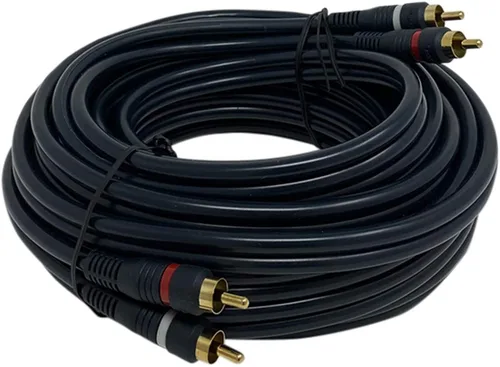 Vista 10 de iMBAPrice® Cable de audio de cine en casa 2RCA macho a 2RCA macho de 3 pies (3 pies, negro) Conectores dorados, Para amplificador, Sistema estéreo