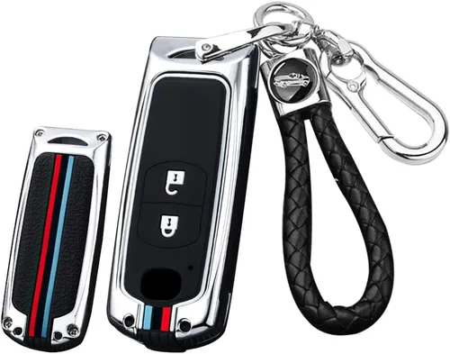 Vista 11 de ontto Funda para llave de coche con llavero para Mazda 2 3 5 6 8 CX3 CX5 CX7 CX9, Negro