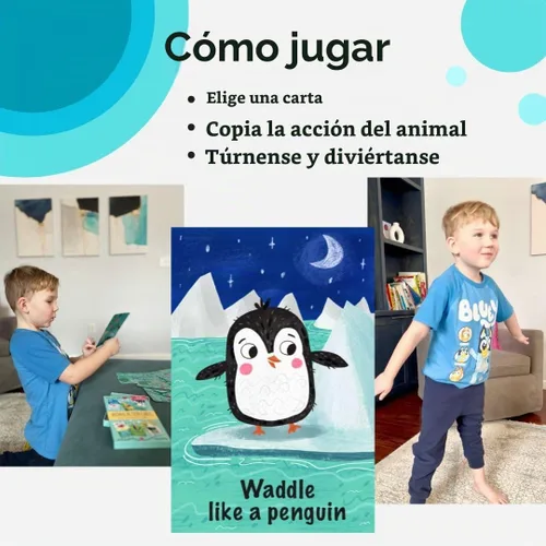 Vista 4 de Creative Mango Cartas de acción animal (Cartas de acción animal 1)