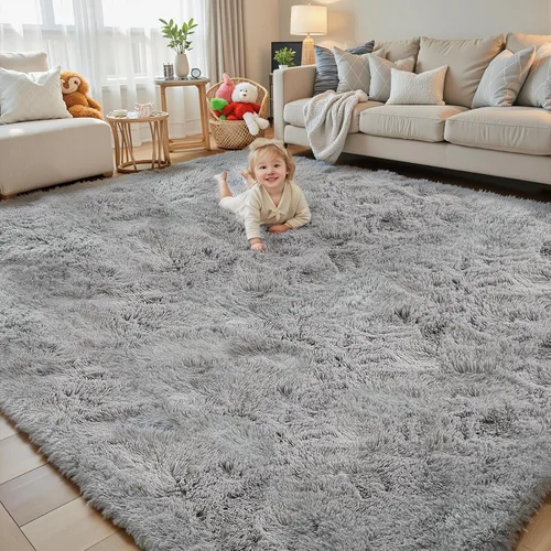 Vista 22 de Alfombras pequeñas de 2 x 3 pies, alfombra negra para dormitorio, alfombra moderna de pelo largo, alfombra pequeña, alfombra de noche esponjosa