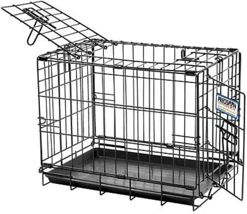 Vista 13 de Jaula grande con doble abertura Precision Pet, negra, Negro