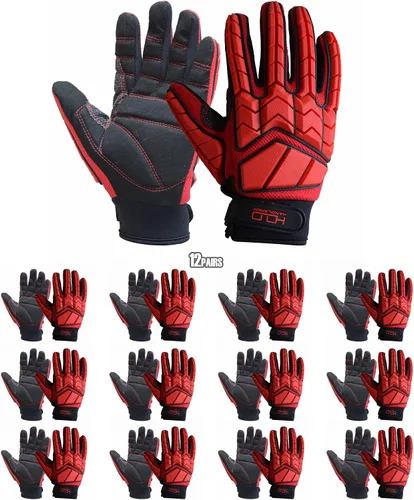 Vista 19 de HANDLANDY Anti Vibration Gloves, SBR Padding, TPR Protector, Mechanic Work Gloves